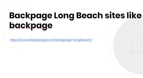 backpage long beach ca